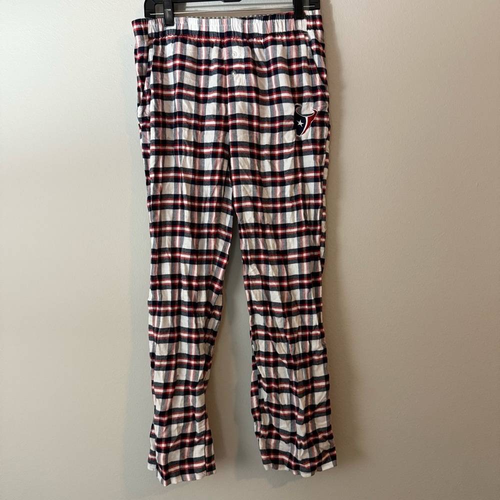 NFL Texans Plaid Pajama Pants - Red, Blue, White